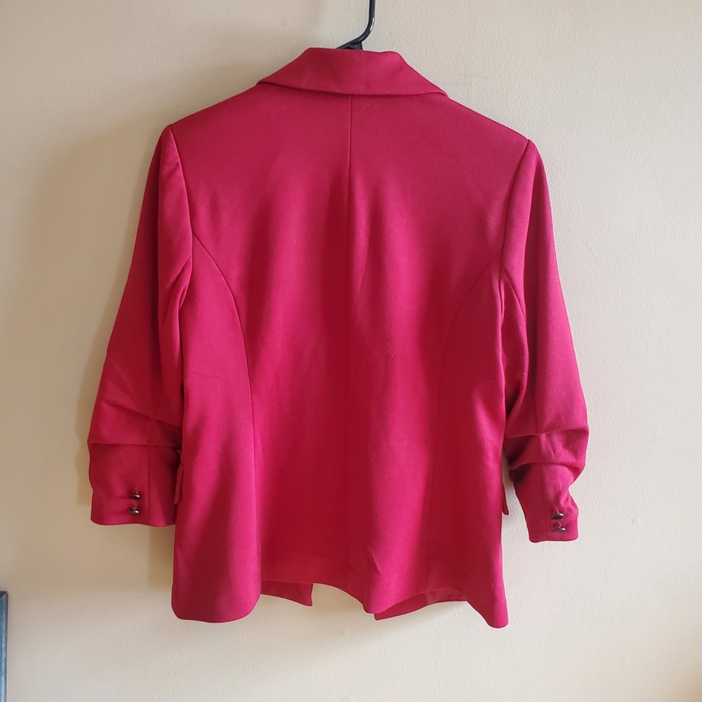 Jules & Leopold deep red Blazer sz M - Picture 5 of 5